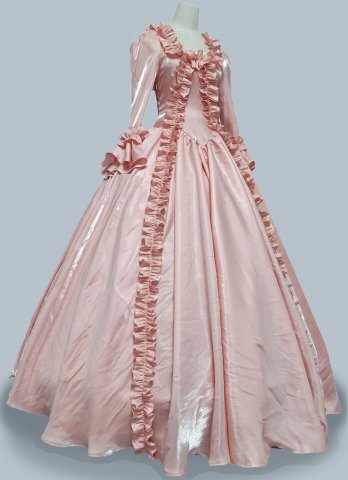 Women Pink Renaissance Queen Marie Antoinette Rococo Dress 18th Century Theater Costume
