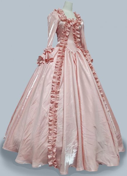 Women Pink Renaissance Queen Marie Antoinette Rococo Dress 18th Century Theater Costume