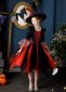 Girls Pumpkin Vampire Cosplay Red Tulle Tutu Dresses