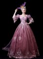 Pink and Blue Renassiance Rococo Marie Antoinette Wedding Ball Gown Dress Theater Costume