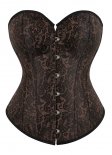 Plus Size Vintage Brocade Jacquard Bustier Corset