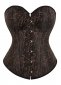 Plus Size Vintage Brocade Jacquard Bustier Corset
