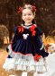 Luxury Velvet Christmas Formal Girl Short Gown 2