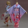 Anime Fate Saber Cospaly Kimono Women's Yukata Purple Long Sleeves Japanese Kimono