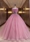 Pink Spaghetti Strap Big Bow Tulle Homecoming Dress