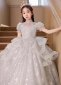 Bead Sequin Little Big Girls Bridesmaid Holiday Ball Gown 2