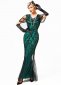 1920s Vintage Outfits Great Gatsby Costume Tulle Sequin Holiday Party Dresses