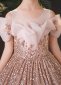 Girls Sequin Bead Ruffle Graduation Princess Dresses 3
