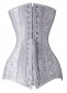 Historic Hip Gores Brocade Jacquard Long Overbust Corset