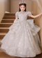 Bead Sequin Little Big Girls Bridesmaid Holiday Ball Gown 3