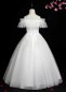Girls Off Shoulder Spaghetti Strap Tulle Formal Dresses 2