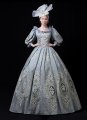 Hot Sale Blue Marie Antoinette Victorian Party Dress Period Theater Women Costumes
