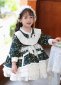 Floral Ruffle Victorian Dress For Little Girls