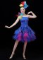 Girls Diagonal Shoulder Sequin Club Tutu Dress 2