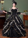 Marie Antoinette 18th Century Ball Gown Dark Fantasy Gothic Vampire Halloween Costume