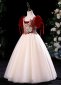 Vinatge Girls Jacquard Tulle Masquerades Party Dress 1