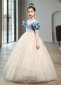 Girls Champagne Sequin Birthday Christmas Party Dresses