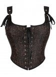 Historical Victorian Brocade Overbust Corset