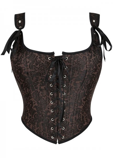 Historical Victorian Brocade Overbust Corset