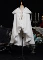 Vintage Winter 18th Century Ball Gown Fur Cloak Victorian Marie Antoinette Warm Cloak
