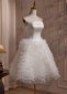 Gorgeous White Strapless Tulle Tiered Mini Cocktail Tutu Dress 2