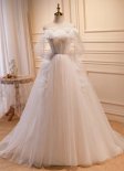 Sweet White Spaghetti Strap Off the Shoulder Pleats Floor Length Wedding Dress