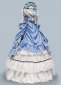 Women Blue Brocade Renaissance Victorian Dress Women 18th Century Theater Costume