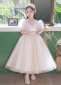 Princess White Sequin Mesh Wedding Party Dress