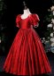 Christmas Girls Jacquard Bead Ball Gown