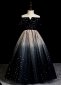 Flower Girl Off Shoulder Velvet Tulle Christmas Party Formal Dress 7