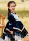 Velvet Ruffle Gown For Little Girls Dress 1