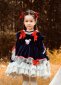Luxury Velvet Christmas Formal Girl Short Gown