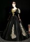 Medieval Black Masked Prom Halloween Dress 2