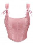 Victorian Inspired Pink Overbust Shoulder Straps