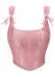 Victorian Inspired Pink Overbust Shoulder Straps