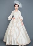 Champagne Rococo Lolita Victorian Dress Vintage Rococo Southern Belle Photography Clothing Reenactment Costume