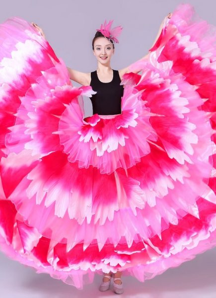 Women's Dance Skirt Swing Full Super Wide Skirt for Dance