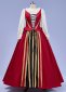 Red Renaissance Medieval Ball Gown