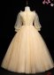 Girls Sequin Prom Gowns Champagne