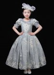 Kids Rococo Baroque Style Ball Gown Girls Historical Masquerade Dress