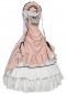 Pink Renaissance Victorian Jacquard Dress