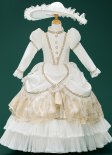 Children Princess Party White Dresses Vintage Girls Special Occasion Dresses