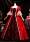 Renaissance Wine Red Halloween Ball Gown Prom Dress 2