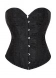 Black Jacquard Overbust Corset
