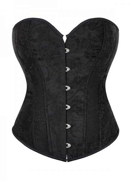 Black Jacquard Overbust Corset