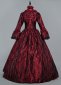 Renaissance Wine Red Victorian Vampire Dress Halloween Christmas Costume 3