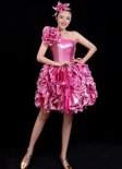 Stage Performances Girls Group Dress Shiny Tutu Party Dresses