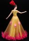 Women Gold Sequin Tulle Carnival Dresses 4