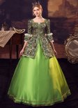 2024 Renaissance Faire Lady Colonial Fairytale Alice in Wonderland Dress Cinderella Cosplay Ball Gown Theater Costume