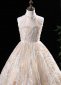 Little Girls Princess Sequin Bead High Neck Tulle Prom Dress 4